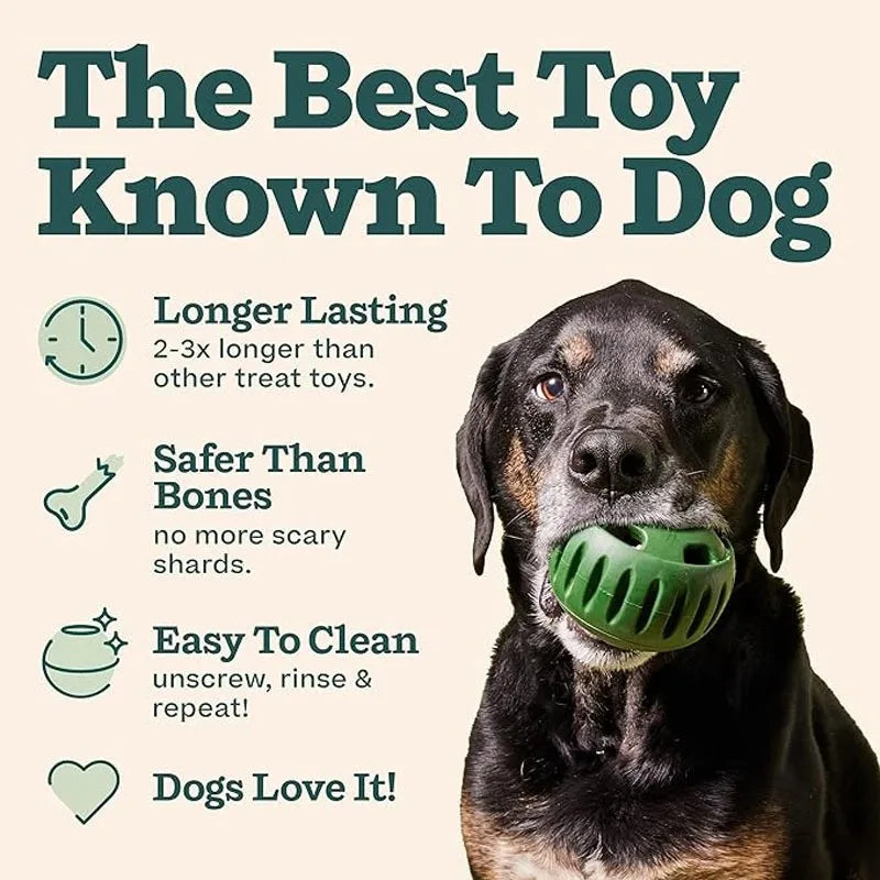 Interactive Dog Chew Toy for Treats and Mental Stimulation